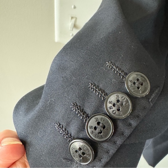 HUGO BOSS Wool Blend Black Blazer - Picture 7 of 10